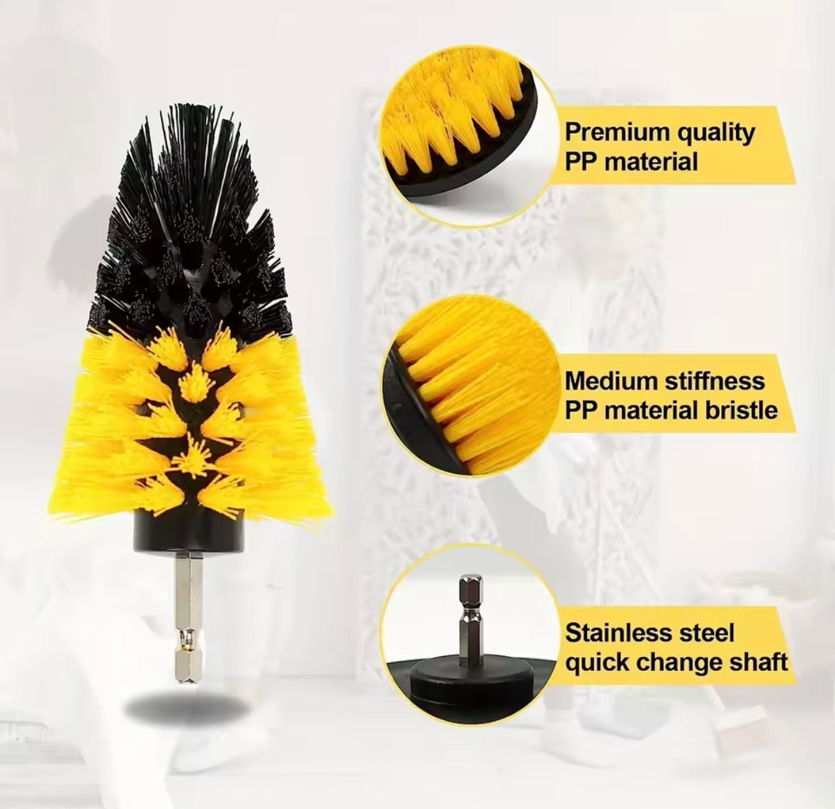 Brosse nettoyage perceuse